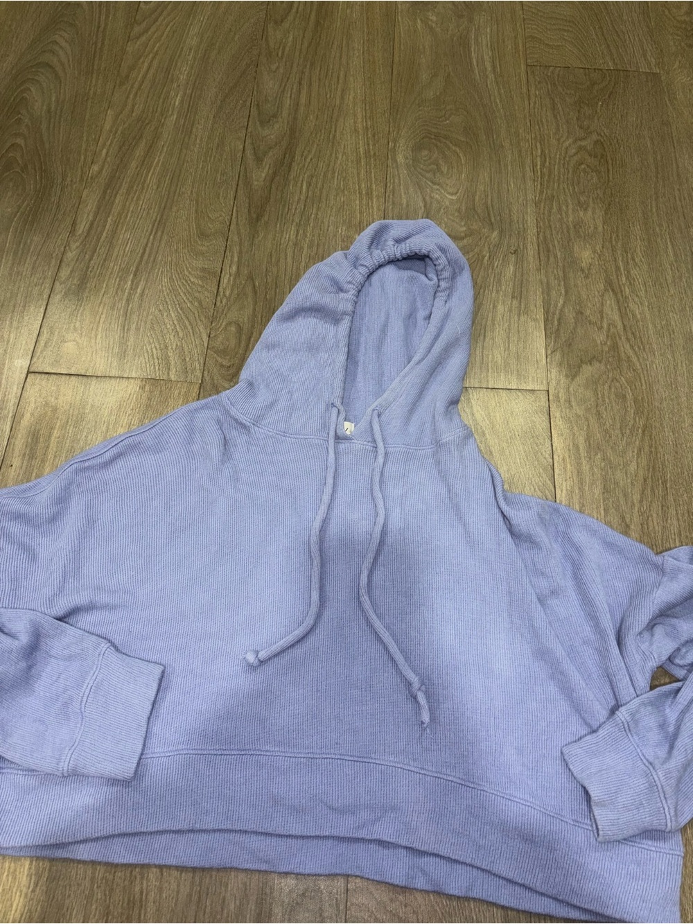 Wildfox Lavender Knit Hoodie with Drawstring